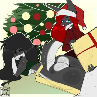 ych (character) (christmas) created by frozenartifice
