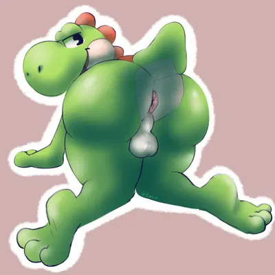 yoshi (character) (mario bros, nintendo) created by lavir