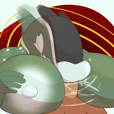 yumi (slimey art) (nintendo, pokemon) created by raadrawz, redangelart