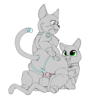 808 (hi-fi rush), sox (lightyear) (hi-fi rush, lightyear (film)) created by kitsune youkai