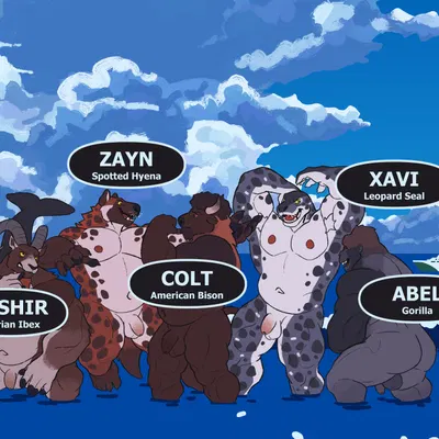 abel (cosmictail), colt (cosmictail), nashir (cosmictail) created by cosmictail