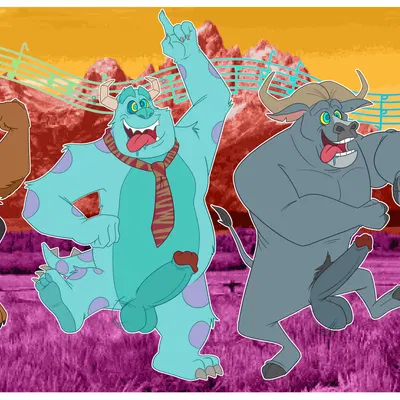 alameda slim, beast (disney), chief bogo (beauty and the beast, disney) created by wretchedpileofsecrets