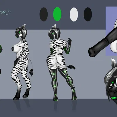 alayna zebra created by rielity