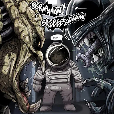 alien (franchise), lightskin stare created by teastuff