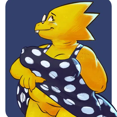 alphys (undertale, undertale (series)) created by sexylinguini