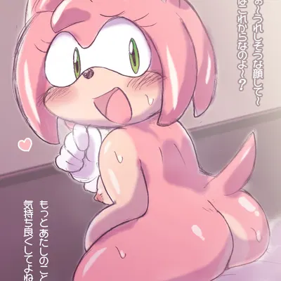 amy rose (sega, sonic the hedgehog (series)) created by kinpiro
