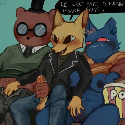 angus delaney, gregg lee, mae borowski (night in the woods) created by rancid-animal