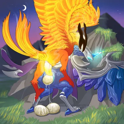 anivia (lol), icarus the phoenix (dota, european mythology) created by dhalek