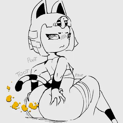 ankha (animal crossing) (animal crossing, nintendo) created by jubb