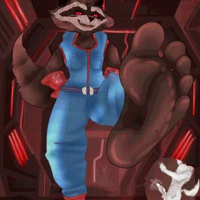 anon, rocket raccoon (guardians of the galaxy, marvel) created by brunisdraws