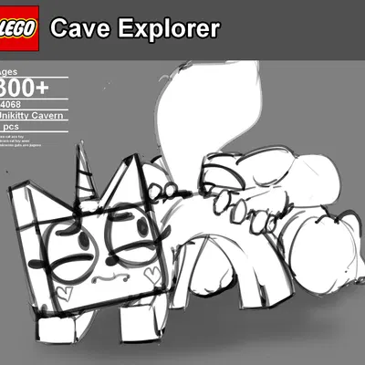 anon, unikitty (lego, mythology) created by zambs