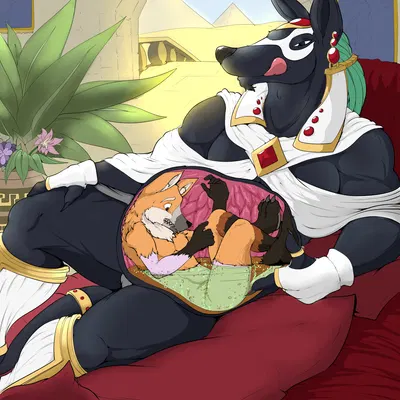 anubis (egyptian mythology, middle eastern mythology) created by pandottermon