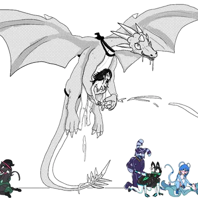 argentas (insomniacovrlrd), azalea (insomniacovrlrd), emerald (ultilix) (european mythology, mythology) created by neonwabbit