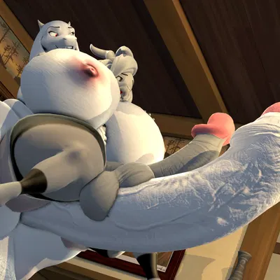 asriel dreemurr (god form), toriel (undertale, undertale (series)) created by ok bruh