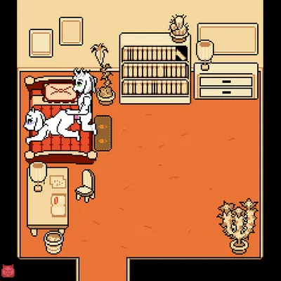 asriel dreemurr, toriel (undertale, undertale (series)) created by bladedbard