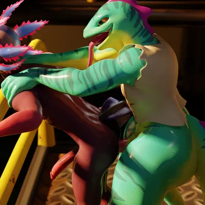 axo (fortnite), lizzik (fortnite) (epic games, fortnite) created by strikefrommidnight