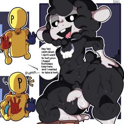 baba chops (poppy playtime) (mob entertainment, nightmare critters) created by karikhuri