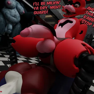 background character, bonnie (fnaf), foxy (fnaf) (five nights at freddy's, scottgames) created by camseven