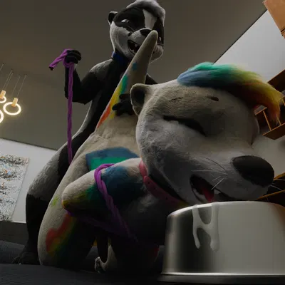 badger (otter), lucky (otter), lucky otter created by galax vr