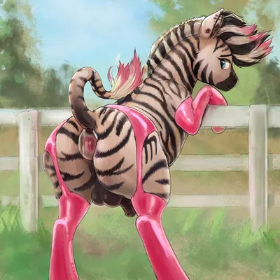 banana (alex the zebra) created by aponty, furiousart