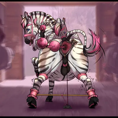 banana (alex the zebra) created by furiousart