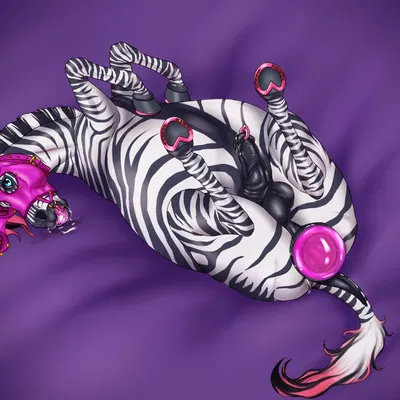 banana (alex the zebra) created by piippujalka