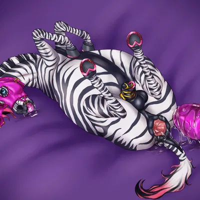 banana (alex the zebra) created by piippujalka