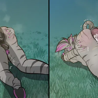 banana (alex the zebra) (mythology, palworld) created by furiousart