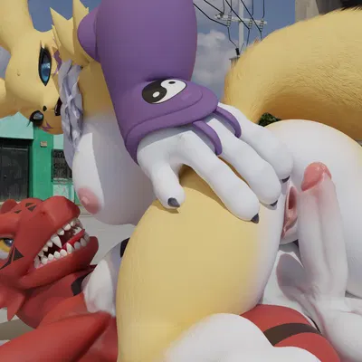 bandai namco, digimon created by dragonantojos