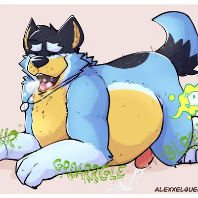 bandit heeler (bluey (series)) created by quejumbrosoalex