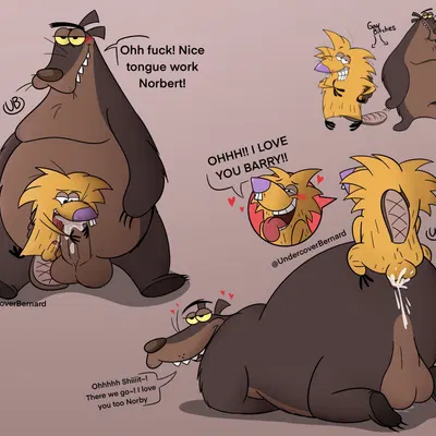barry bear (the angry beavers), norbert beaver (nickelodeon, the angry beavers) created by undercoverbernard