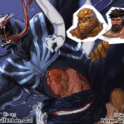 ben grimm, mr. fantastic (marvel), reed richards (fantastic four, marvel) created by wulfer-shepherd