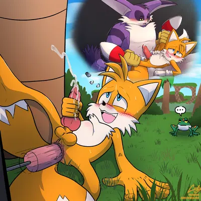 big the cat, froggy (sonic), miles prower (sega, sonic the hedgehog (series)) created by codyf0xx