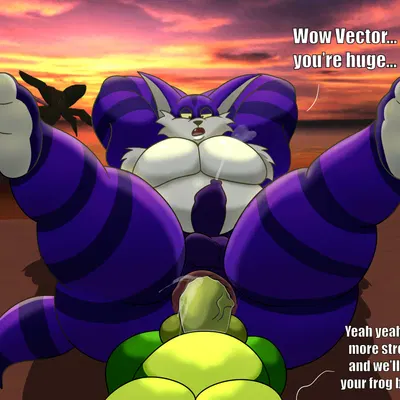 big the cat, vector the crocodile (sega, sonic the hedgehog (series)) created by possbooty