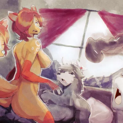 biscuit (neonwabbit), ink (neonwabbit) created by kappamomo