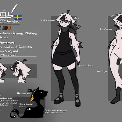 blackhorn, quill (mewgle) created by mewgle