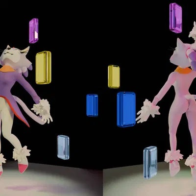 blaze the cat (sega, sonic the hedgehog (series)) created by heartlessangel3d