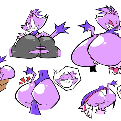 blaze the cat, sonic the hedgehog (sega, sonic the hedgehog (series)) created by sabs