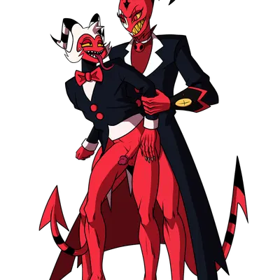 blitzo (helluva boss), moxxie (helluva boss) (hellaverse, helluva boss) created by sad inker