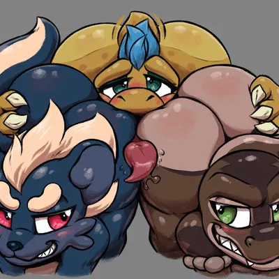 blueberry (bitfly), kiggy, ripter (jammerhighwind) (halo (series), microsoft) created by jammerhighwind