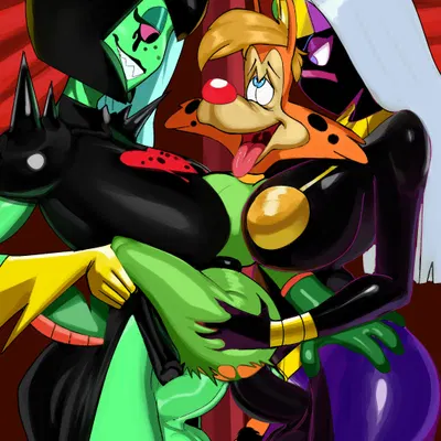 bonkers d. bobcat, lord dominator, queen tyr'ahnee (bonkers (series), disney) created by nicoguer