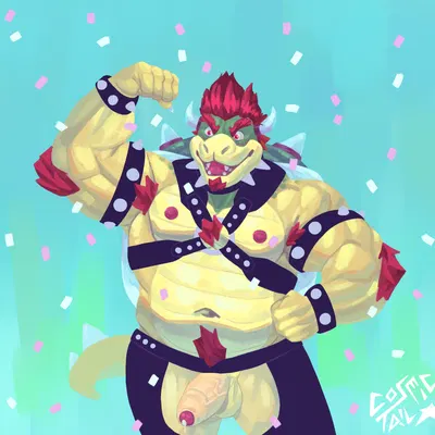 bowser (lgbt pride month, mario bros) created by cosmictail