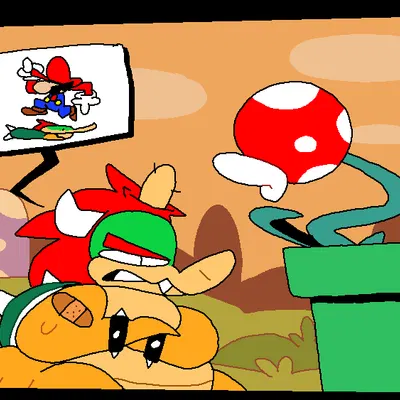 bowser, mario (mario bros, nintendo) created by superiorfox