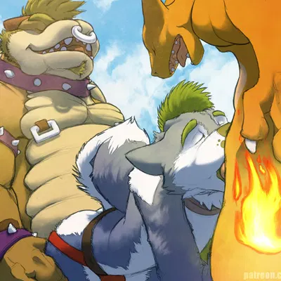 bowser, ryoken (character) (mario bros, nintendo) created by ryoken