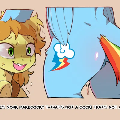 braeburn (mlp), rainbow dash (mlp) (friendship is magic, hasbro) created by cold-blooded-twilight