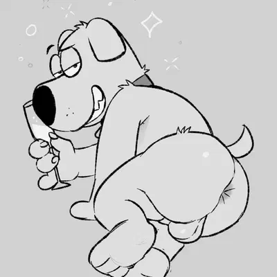 brian griffin (family guy) created by cchilab