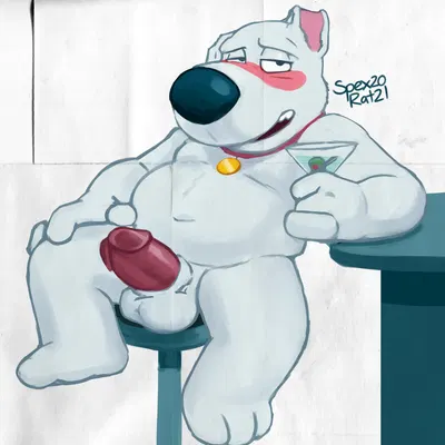 brian griffin (family guy) created by spectral-bat