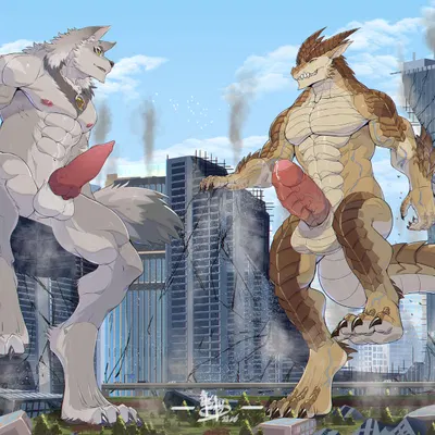 brutus (pyronite), kaemn (mythology) created by kaolongbaoo