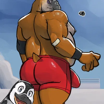 bryan (happy feet), mumble (happy feet) (happy feet) created by hunter-husky