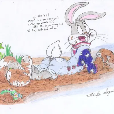 bugs bunny (looney tunes, warner brothers) created by rufe squirrel